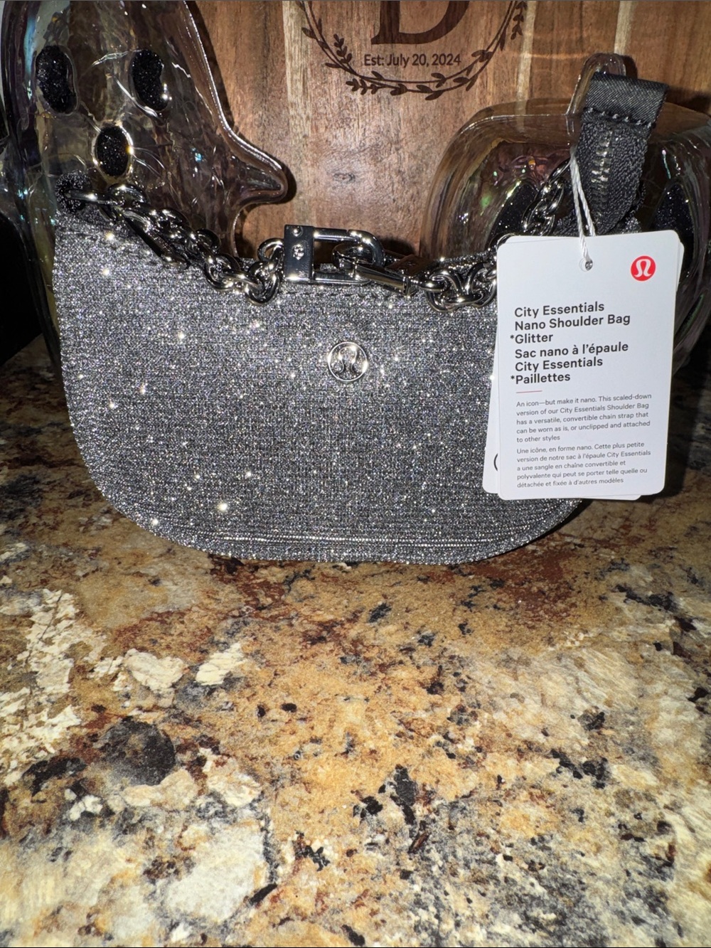 lululemon athletica Glitter City Essentials Nano Shoulder Bag - Silver